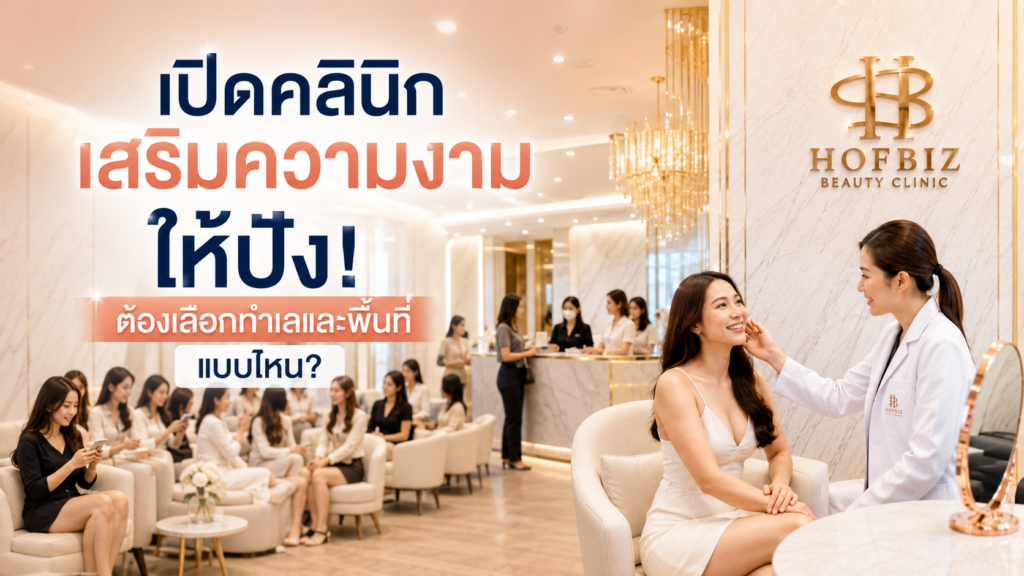 เปิดคลินิกเสริมความงาม พัฒนาการ